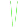 Set of 2 Hair Sticks with 3 Diamonds Chopsticks - Neon Green