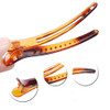12PCS Brown Plastic Metal Alligator Bows Hair Clips Professional Hairdressing Salon Hair Barrettes Duck Bill Teeth Hair Clips Non Slip band Clips (9.