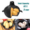 IPROUDER Cast Iron Garlic Roaster with Handle, Smoker Roaster, Garlic Cooker, Garlic Baker, Garlic Roasting Pot, Potato Baker, Mini Cocotte, Used in