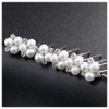 Anglacesmade Bridal Hair Pins Crystal Hair Pin Pearl Bobby Pins Wedding Headpiece Bridesmaid Flower Girl Hair Accessories for Women and Girls(Silver)