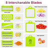 Vegetable Chopper Mandoline Slicer,Veggie Chopper, Multifunctional 10 in 1 Food Choppers, Kitchen Vegetable Slicer Dicer Cutter,Onion Mincer,Cheese,C