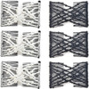 NSBELL 6PCS Beads Hair Combs Magic Elastic Hair Clips Stretchy Hair Comb Double Clips for Women Girls Hair Accessory