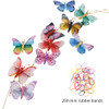 Shinon 10 Pcs Butterfly Hair Clips 3D Butterfly Wings Glitter Butterfly Hairpins Lightweight Cute Colorful Mesh Realistic Handmade Butterfly Barrette