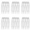 Honbay 50PCS 5 Teeth Metal Hair Combs Hair Side Combs Hair Clip Combs Twist Combs Wedding Bridal Veil Combs Wig Combs Headpieces Accessories Combs Up