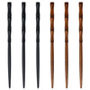 Honbay 6PCS Retro Wooden Hair Sticks Bamboo Shape Hair Chopsticks Handmade Wood Hairpin Decorative Hair Holder for Women Hair Accessories (2 Color)