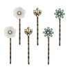 6PCS/3Pairs Vintage Hair Pins for Women Elegant Rhinestone Hair Clips Flower Bobby Pins Retro Hairpins for Women Ladies and Girls Headwear Styling To