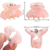 Claw Jaw Clips 12PCS Small for Thin Hair Styling Accessories Classic Clamp for Women Girls (Sequins)