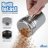 EHOMEA2Z Stainless Steel Dredge Shaker Ideal For Salt, Spice, Sugar, Flour (1, 10 oz)