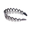 Women Men Plastic Sharks Tooth Headband Toothed Hairband Hair Comb Zigzag Hair Band Hair Hoop Hair Accessory (Black)