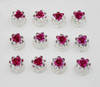 24 Pcs Bridal Wedding Rhinstone Spiral Twist Screw Hair Pins Rose Flower Hair Clips Spiral Bobby Pins Hair Bun Styling Tool Hair Accessories (Rose Re