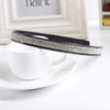 6 PCS Rhinestone Headband Headwear with Teeth Hair Hoop Head Band Hair Band Non-slip Teeth Hairband for Women (Four row crystal)