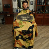 MEN'S GROOMING BARBER PRO Barber Cape, Hair Cutting Cape with Snap Closure, Professional Salon Polyester Cape, Barber Hairdressing Cape Adjustable fo