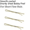 Dofash 100Pcs Bobby Pins Hair Pins Steel Hair Clips 3.5Cm/1.38" Hair Accessories With Gift Box For Girls (Blonde)