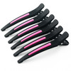6Pcs/set Pinup Plastic Duck Bill Hair Clips for Sectioning Hair - Professional Non Slip Silicone band Clips Salon DIY Accessories Hairpins Hairgrip f