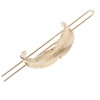 Yheakne Vintage Hair Bun Cuff Leaf Bun Holder Cage Gold Hair Slide Pin Metal Hair Stick Bun Holder Cage Alloy Hair Fork Clip Decorative Hair Accessor