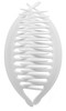 France Luxe Belle Larger Interlocking Comb, White, Set of 2 - An Excellent Styling Solution For Long/Thick or Curly Hair