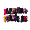 Lovef 7PCS Soft Elegant Velvet Hair Scrunchies Elastic Hair Bands Ties Donut Hair Ponytail Holder Hair Accessories