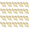 20 Pcs Blank Hair Clips Alligator Hair Clips Clamps Bases with 18mm Round Blank Cabochon Setting Tray for DIY Hair Accessories Making