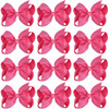 4 Inch Boutique Girls Hair Bows Hair Clips for Baby Girls Toddlers 12 Pcs Solid Color (Hot pink)