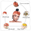 Bohend Satin Edge Headband Scarf 3 Pcs Laying Scarf for Necktie Handbag Non Slip Wigs Head Wrap Hair Ribbon for Women and Girls (A)