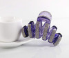 Fodattm Women Lady Fashion Large Fancy Rhinestones Hair Clamp Hair Claw Clips Elegant Crystal Jaw Clips Hairpins (Violet)