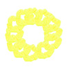 12 Pack Solid Hair Ties Scrunchies (Neon Yellow)