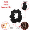 Set of 2 Solid Scrunchies (Black)