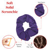 Set of 2 Solid Scrunchies (Purple)