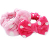 Hairizone Cosmetics Headbands for Washing Face Shower Spa, Soft and Cute Big Bowknot Hair Bands for Women and Girls (Roseo/Pink)