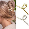 Cubahop Vintage Large Hair Claw Clips Strong Hold Hair Jaw Clips Metal Claw Clips Clamp Hair Clips Hair Accessories for Women Thick Hair, 2Pcs