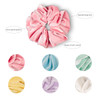 Whaline Pastel Hair Scrunchies Large Velvet Elastic Scrunchy Bobbles Ice Cream Color Hair Bands Soft Hair Ties Hair Accessories for Girls Women, 6 Co