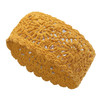 ZLYC Women Headband Handmade Crochet Knit Boho Flower Hair Bands (Crochet Yellow)