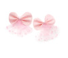 Hot & Sattion 6 Packs Baby Girl Hair Clips Polka Dotted Chiffon Glitter Non-slip Butterfly Clips Barrettes for Girls Baby Kids Children Toddlers Hair