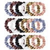 18 Pieces Silk Hair Scrunchies Silk Hair Tie Elastic Ponytail Holders for Women Girls Hair Accessories (004)