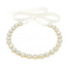 Oriamour Gold Crystal Bridal Hair Accessories Wedding Headbands with Ribbons For Bride Bridesmaids Women Girls