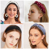 Deoot 6 PCS Pearl Headbands for Women with Fabric Knotted Headbands Fashion Wide hairband Headbands Non Slip Head Bands for Women's Girls Hair Access