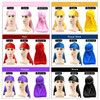 LEADUWAY 6Pcs Velvet Durag with 1 Wave Cap for 360 Waves Doo Rag(Purple, Red, Black, Pink, Yellow, Blue)