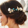 Yean Wedding Hair Pins Seashell Hair Piece Bridal Accessories Silver Starfish Hair Piece Hair Clip for Women and Girls