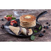 Victoria 10.5-Inch Cast Iron Comal Griddle Pan with a Long Handle, Preseasoned with Flaxseed Oil, Made in Colombia