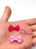 Tara Girls Self Hinge Plastic Mini Bow Hair Barrettes - Pink & White - 20 Pcs. by Tara