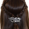 Viking Celtics Hair Accessories Hairclip-Celtic Knots Viking Hair Clip Men Vintage Antique Silver Stick Slide Hairpins Viking Jewelry Dragon Hair Dec