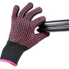 AFT90 2 Pcs Professional Heat Resistant Glove for Hair Styling Heat Blocking Gloves for Curling, Flat Iron and Hair Styling Tools, Silicone Bump, Pin