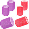 Jumbo Hair Rollers, 6 Packs Large Rollers For Hair, Self Grip Salon Hairdressing Curlers, Hair Curlers Sets, DIY Curly Hairstyle, Colors May Vary, (3