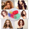 Jumbo Hair Rollers, 6 Packs Large Rollers For Hair, Self Grip Salon Hairdressing Curlers, Hair Curlers Sets, DIY Curly Hairstyle, Colors May Vary, (3