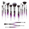 Kingtree Makeup Brushes, 15PCS Crystal Makeup Brush Set Premium Synthetic Foundation Face Powder Foundation Eyeshadow Brushes Professional Make Up Ki