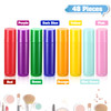 Maitys 48 Pcs 5ml Empty Lip Balm Tubes Bulk Colorful Rotatable Lip Gloss Container Tubes Refillable Gloss Bottles Plastic Empty Balm Containers Lipst