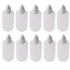 erioctry 10Pcs 100ml Empty Refillable Portable Plastic Squeezable Dropper Bottle Cosmetic Makeup Packaging Essential Oil Container with Screw Lid and