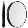 TTSAM 10X Magnifying Makeup Mirror, Round Mirror 2 Suction Cups Facial Makeup Cosmetic Absorption Shaving Home Makeup Travel Essential(Diameter 3.46