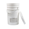 Fastrack 6.5 Gallon Fermenting Bucket with Lid | White | 100% Food Grade-BPA Free Fermenting Brew Bucket for your Beer, Wine or any other Fermented B