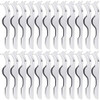 24 Pieces False Eyelashes Applicator Tool Stainless Steel Eyelash Extension Tweezers Remover Clip Tweezers Nipper Eyelash Auxiliary Clip for Women Ma